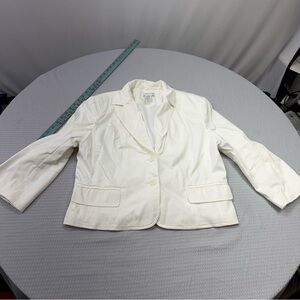 Worthington Cream Single-Breasted Blazer